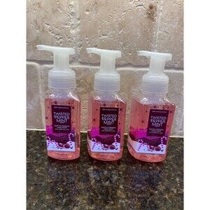 Bath and Body Twisted Peppermint Gentle Foaming Hand Soap 8.75 oz NEW Set of 3